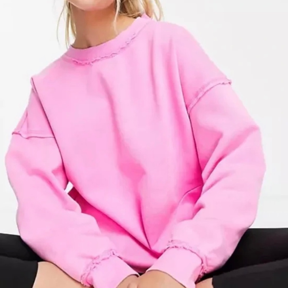 Free People Solid Metti Crew Miami Pink